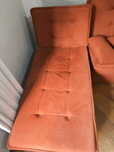 Jogo de sofá cama marrom