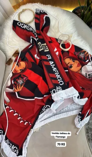 Vestido indiano do Flamengo
