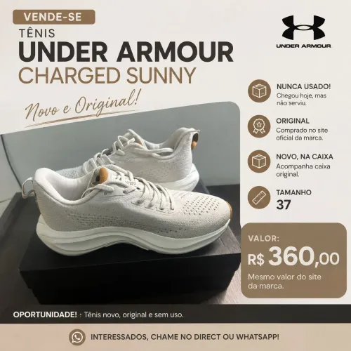VENDE-SE - TÊNIS UNDER ARMOUR CHARGED SUNNY