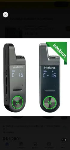 RADIO COMUNICADOR INTELBRAS RC6 MINI