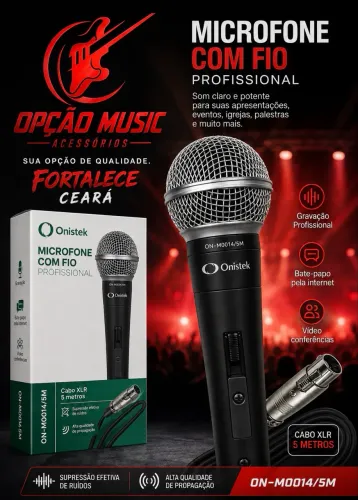 Microfone com fio