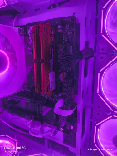Placa mãe, Processador Ryzen 7 5700G, Memória Ram Geil Evo Potenza 3200mhz