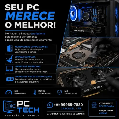 ? Montagem e Limpeza de Computadores