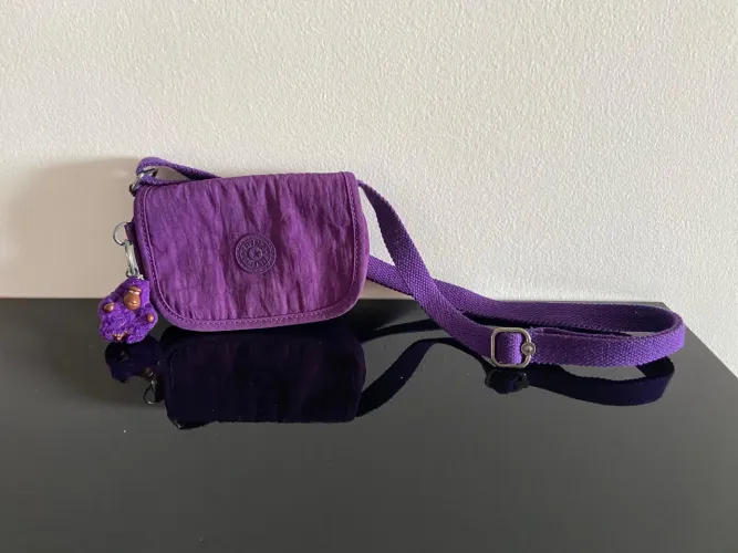 Bolsa Kipling Original - Roxa transversal