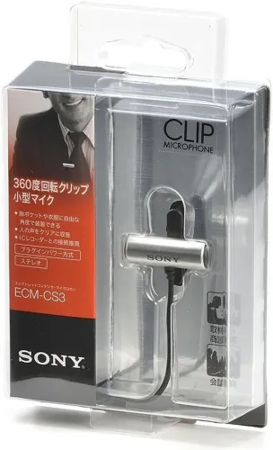 MICROFONE DE LAPELA SONY ECM-CS3 Original - Áudio Profissional Stéreo