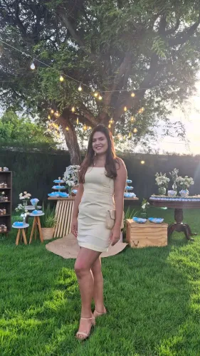 Vestido curto amarelo