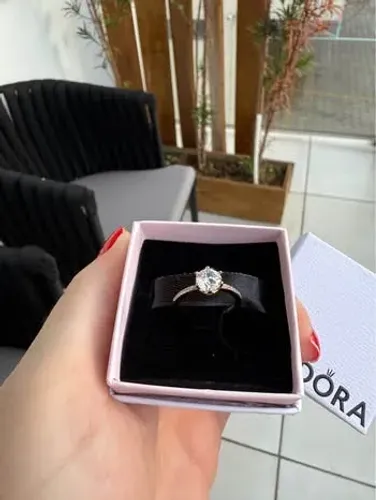 Anel Solitário Pandora Original Tamanho 15 NOVO
