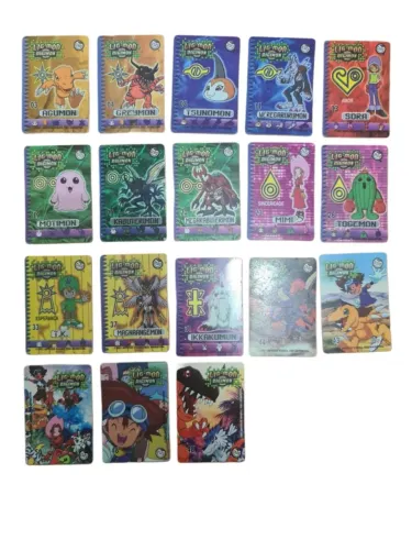 18 Cards Ligmon Digimon Elma chips 