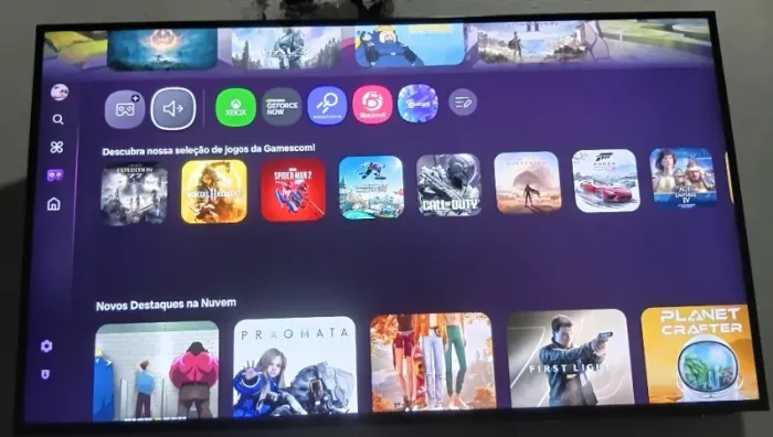 TV gamer sansung crystal uhd 4k