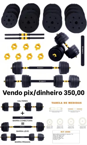 Kit de academia em casa