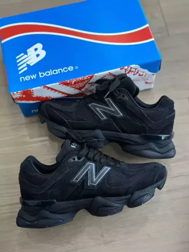 Tênis New Balance 9060 Couro Preto Unissex