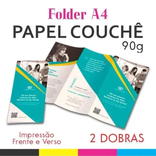 1000  folders 2 dobras super promoção ! Tempo limitado 