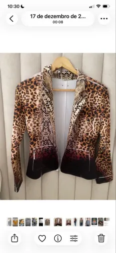 Blazer neoprene onça animal print BFly P