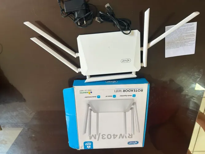 Roteador WiFi Knup RW403/M (300 Mbps) - Zero, nunca usado!