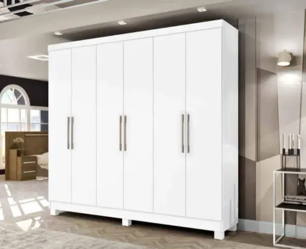 Guarda roupa casal Malibu 6 portas novo a pronta entrega