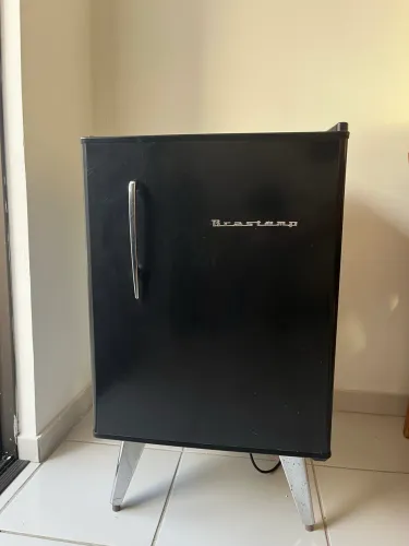 FRIGOBAR BRASTEMP RETRÔ 76L - PRETO | MUITO CONSERVADO | POUCO USO