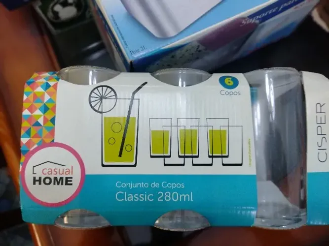 Jogo de Copos Cisper Casual Home Classic 280ml