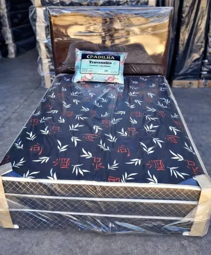 Cama box+colchao acoplado casal 280,00 vista