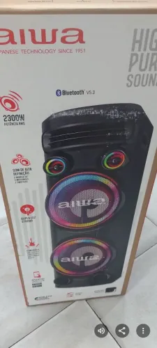 Caixa d som Aiwa torre muito potente 2.300w , valor 1600 ou troco pelo ps4 zap *08