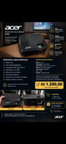 Projetor multimídia ACER