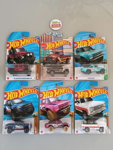 Colecionáveis Hot Wheels - 6 miniaturas
