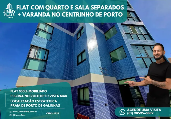 Apartamento à venda no PORTO BLUE RESIDENCE, PORTO DE GALINHAS, Ipojuca, PE