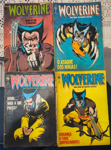 Minissérie Wolverine (Editoria Abril, 1987) - Coleção Completa (1 ao 4) - Edição Histórica