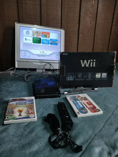 nitendo wii completo tudo original