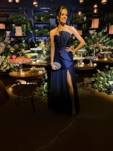 Vestido Longo Azul
