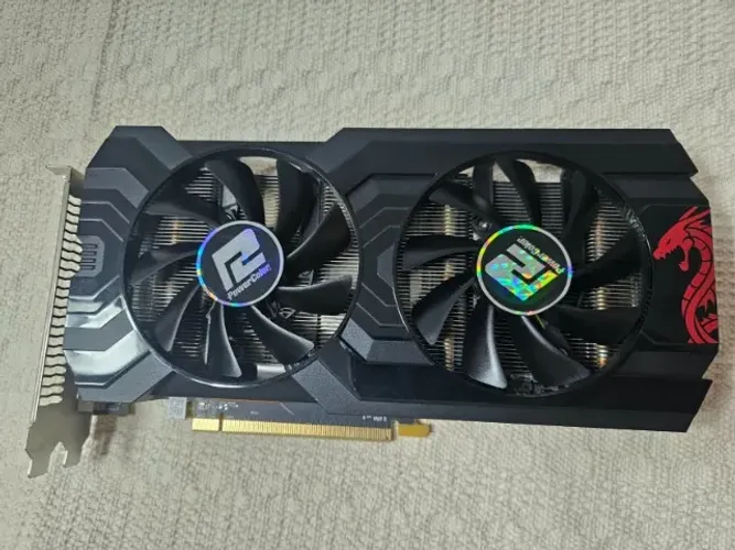 Placa de Vídeo PowerColor Radeon 8GB RX 580 Red Dragon