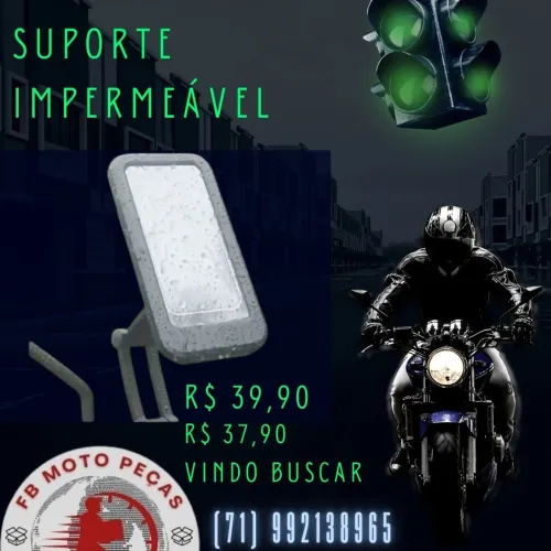 Suporte Impermeável para celular de Motos