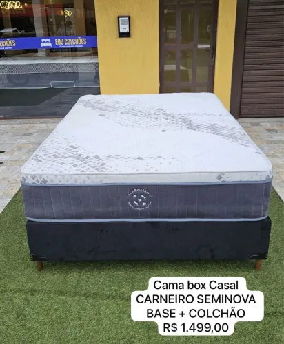 Colchão Casal Carneiro Seminovo TOP - ENTREGA GRÁTIS!