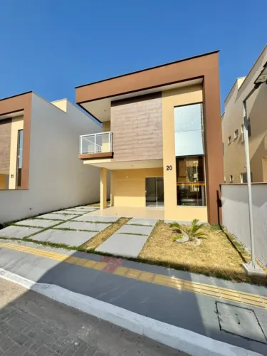 Casa Nova Duplex 4 Quartos 144m² Construída Condomínio Arco do Triunfo Turu São Luís