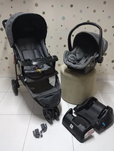 Carrinho de Bebê + Bebê Conforto com Base | Galzerano Cross Trail