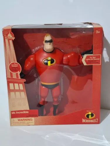 Boneco Interativo do Sr. Incrível do Desenho Disney na Caixa Nunca Saiu