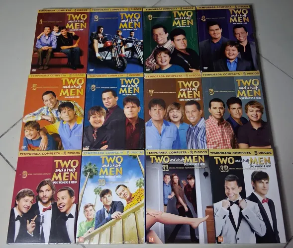 BOX DVD Dois homens e meio completa 12 Temporadas Original