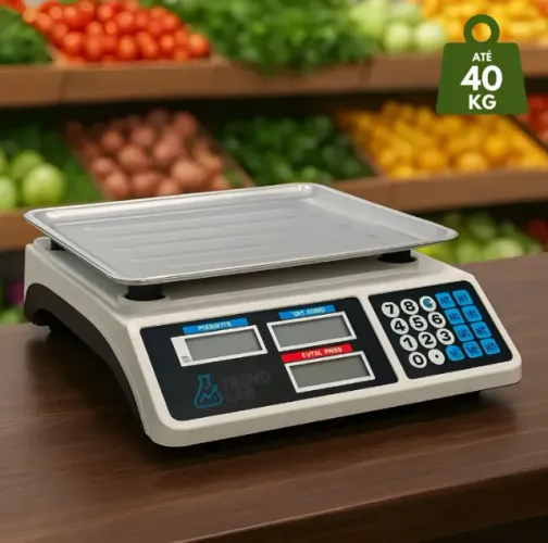 Balança Comercial Digital 40kg Bateria Bivolt Profissional