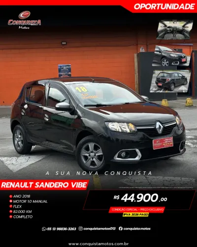 Renault Sandero Vibe Flex 1.0 12V 5P 2018
