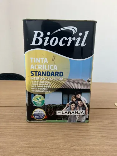 TINTA ACRÍLICA STANDARD BIOCRIL 18L LARANJA