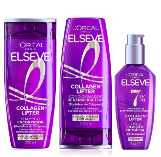 KIT ELSEVE COLLAGEN LIFTER SH + COND + LEAVE-IN DE MASSA 100ML