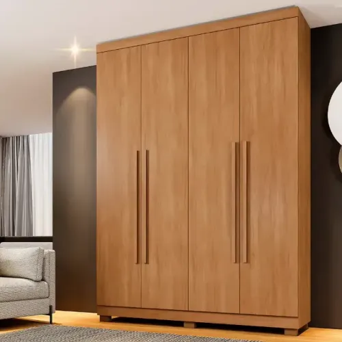 Guarda roupa Master 4 portas Pronta entrega na cor cinamomo