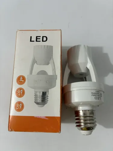 Sensor de movimento led com bocal para lâmpada