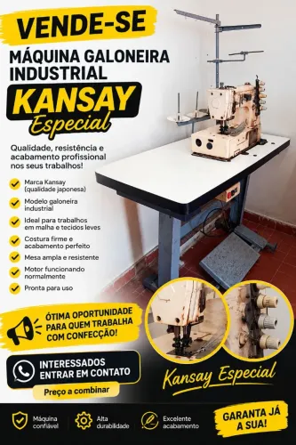 Máquina de costura Galoneira industrial 