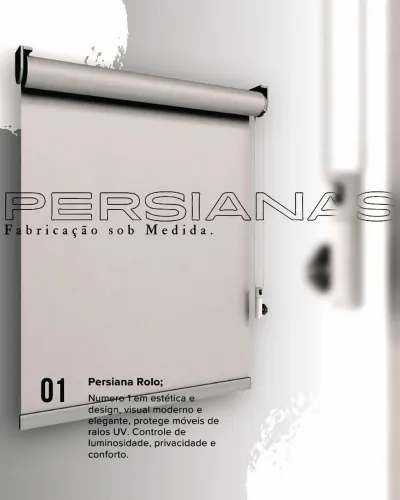 Cortina em rolo simples/ sem instalação