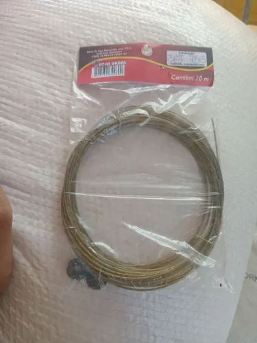 VARAL DE AÇO REVESTIDO COM PVC ÓTIMLO PARA ENTENDER QUALQUER TIPO DE COISA  10 M