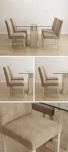 Conjunto de mesa 4 cadeiras