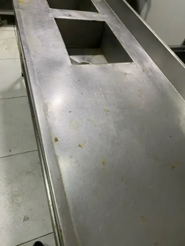 Bancada e pia de inox cozinha 