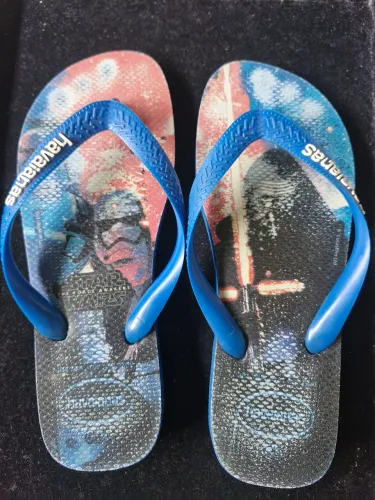 R$ 20 | Chinelo | Havaianas | Azul | Tamanho 37-38 | Usado | Excelente Estado 