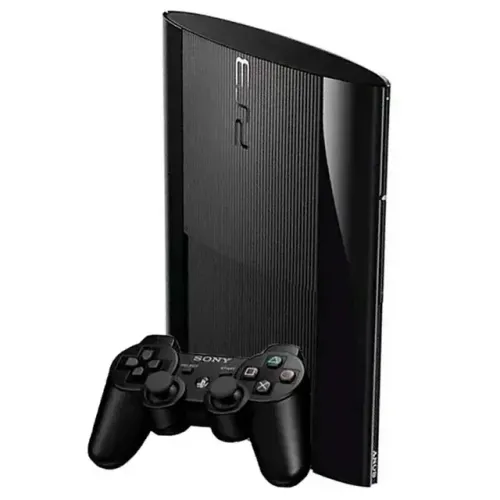 (Renz Informática) Console PlayStation 3 Super Slim, PS3 Desbloqueado HEN, Preto - Usado
