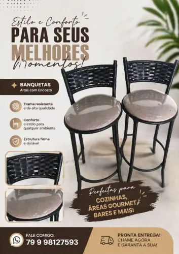 Vendo banquetas novas
